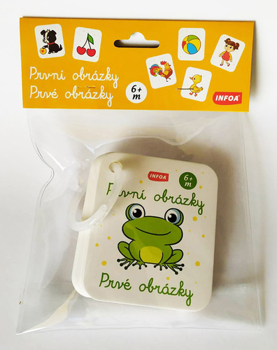 Kniha Prvé obrázky (6+ mesiacov) - kartičky s krúžkom