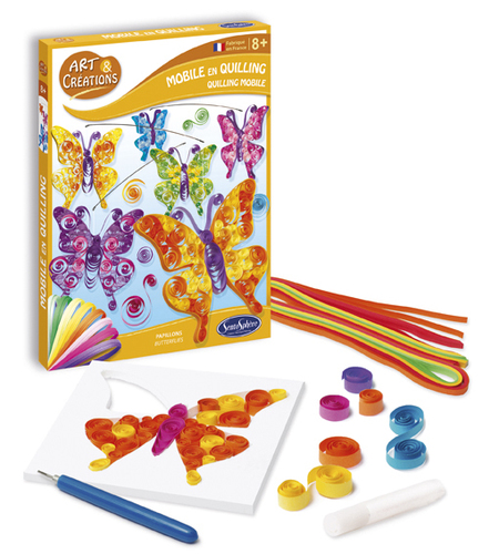 Vyrob si z papierových pásikov Quilling - Motýle