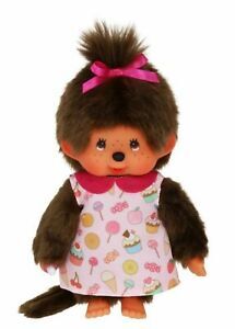 MONCHHICHI Mončiči dievča v šatách s lízankami 20cm