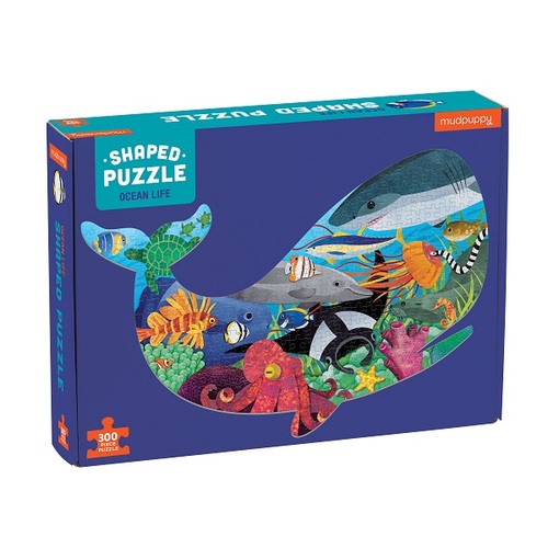 Puzzle tvarované Oceánsky život 300 Mudpuppy