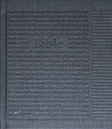 Kniha Poznámková Bible antracitová