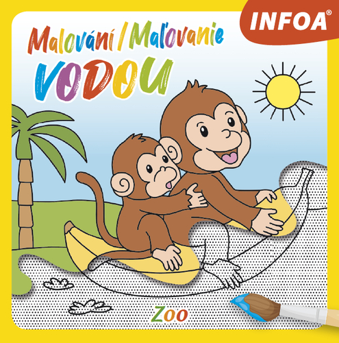 Kniha Zoo - malování vodou
