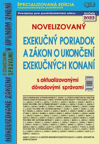 Novelizovaný Exekučný poriadok 1/2022