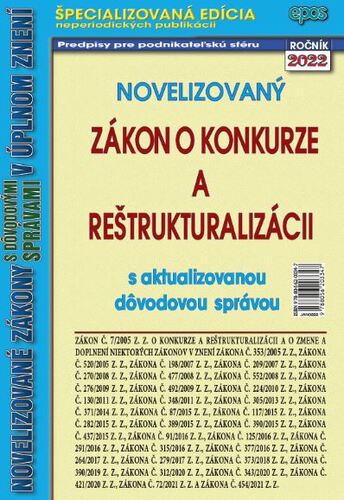 Novelizovaný zákon o konkurze a reštrukturalizácii 2/2022