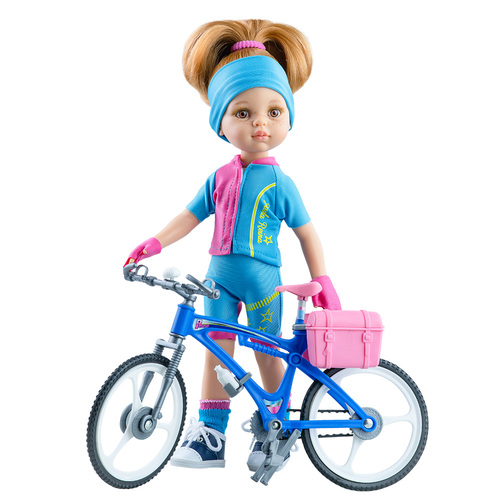 Bábika Las Amigas Dasha cyklistka 32cm