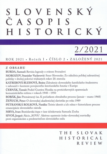 Kniha Slovenský časopis historický 2/2021