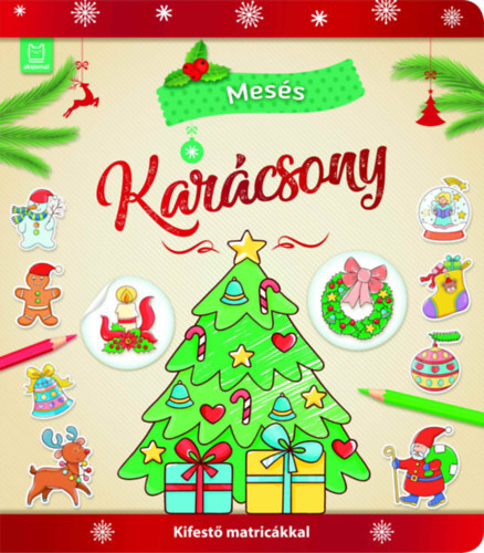 Mesés karácsony - Kifestő matricákkal