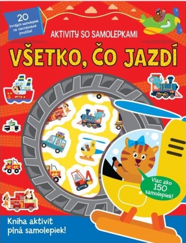 Kniha Aktivity so samolepkami - Všetko, čo jazdí