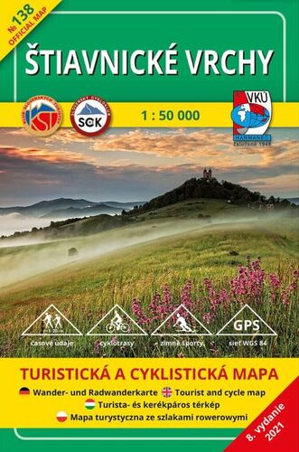 Štiavnické vrchy - TM 138 - 1:50 000, 8. vydanie
