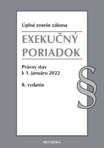 Exekučný poriadok Úzz, 8. vydanie 2022