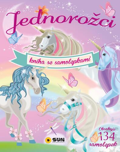 Kniha Jednorožci - Kniha se 134 samolepkami