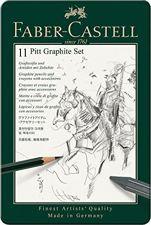 Faber-Castell Grafitová Ceruzka Faber-Castell Pitt Monochrome Graphite sada 11 ks