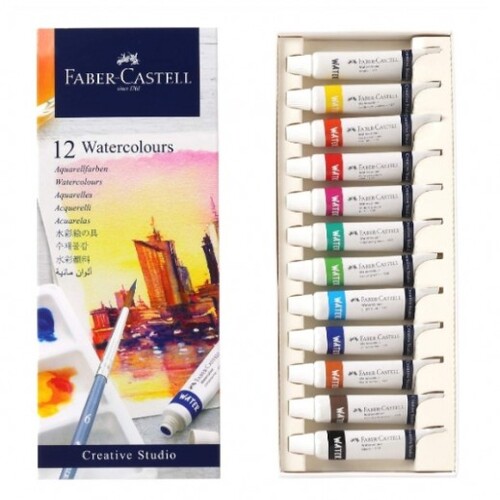 Akvarelové Farby Faber-Castell 12 ks x 9ml