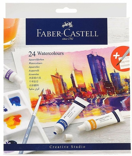 Faber-Castell Akvarelové Farby Faber-Castell 24 ks x 9ml