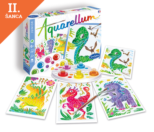 Lacná hra Aquarellum Junior Dinosaury