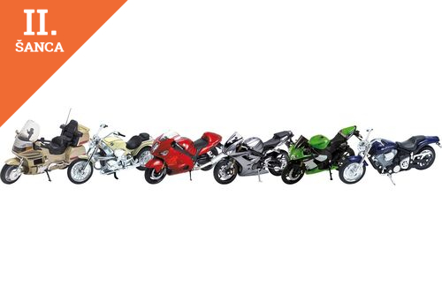 Lacná hra Motorka na volnobeh 13,3 cm