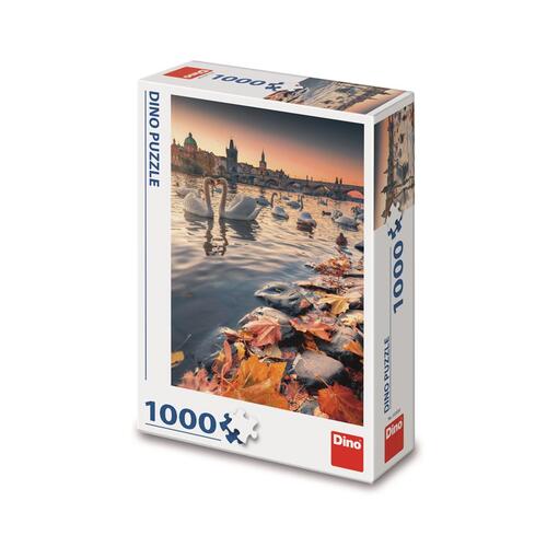Kniha Puzzle 1000 Labutě na Vltavě