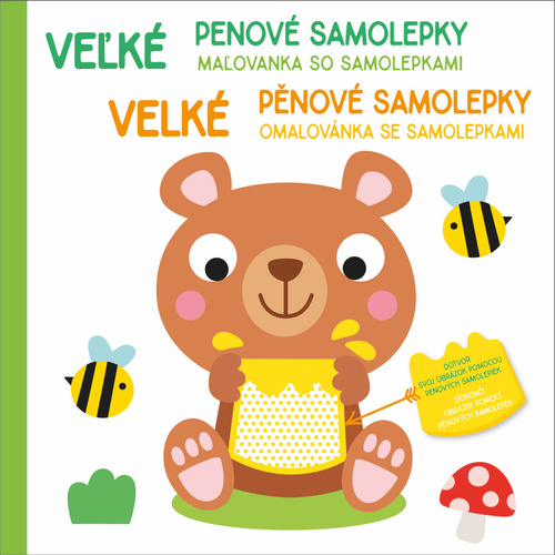 Velké pěnové samolepky: Medvídek / Veľké penové samolepky: Medvedík