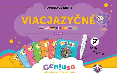 Geniuso: Viacjazyčný balíček TADA 7 (7 hovoriacich kníh + pero)
