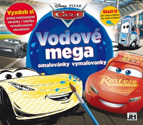 Kniha Mega vodové vymaľovanky: Cars