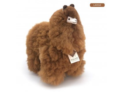 Plyšová hračka Alpaca LARGE Caramel 50cm