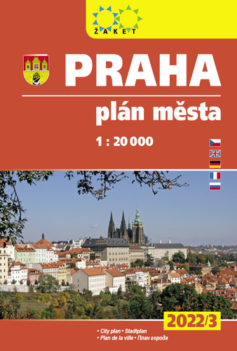 Kniha Praha plán města