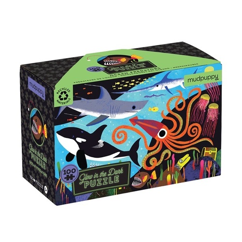 Puzzle svietiace v tme Vodné predátory 100 Mudpuppy