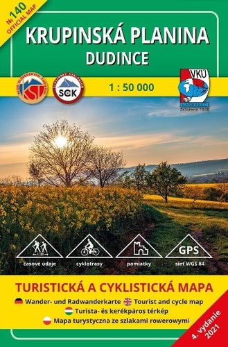 Krupinská planina-Dudince TM 140, 1:50 000, 4. vydanie