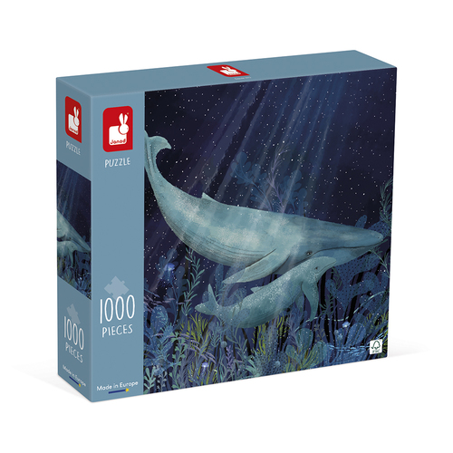 Puzzle Veľryby v hlbočine 1000 Janod Art