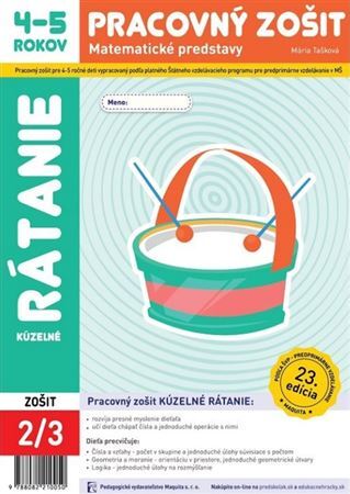 Kúzelné rátanie - Pracovný zošit 4-5 rokov - Mária Tašková