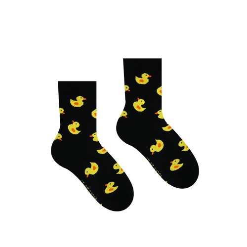 HestySocks Detské ponožky Kačička Čierna HestySocks (veľkosť: 25-29)