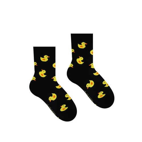 HestySocks Detské ponožky Kačička Čierna HestySocks (veľkosť: 30-34)