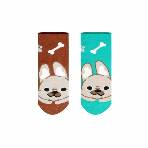 Unisex členkové ponožky Buldog HestySocks (veľkosť: 43-46)