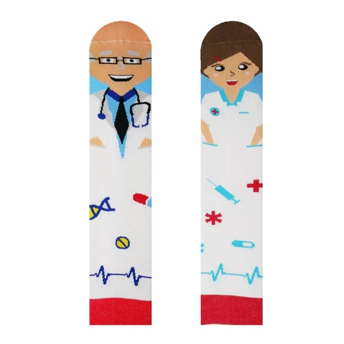  HestySocks Unisex ponožky Doktor a sestrička HestySocks (veľkosť: 35-38)