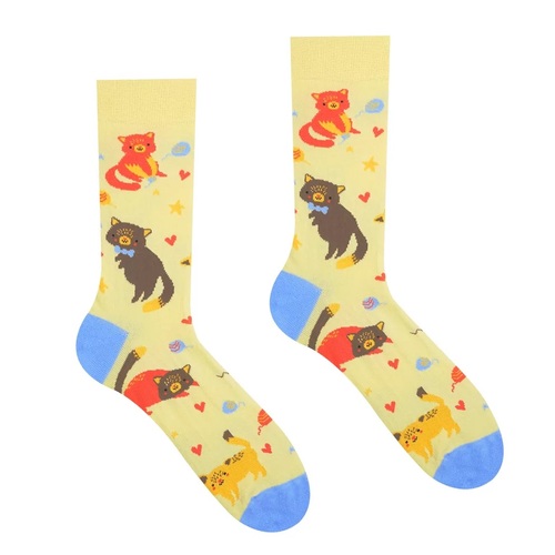 HestySocks Unisex ponožky Hravé mačičky HestySocks (veľkosť: 35-38)