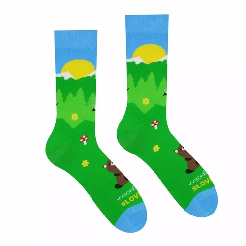 HestySocks Unisex ponožky Medveď HestySocks (veľkosť: 43-46)