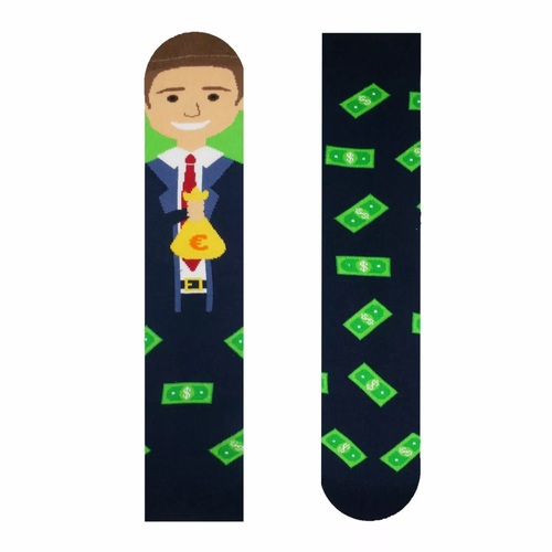 Unisex ponožky Money maker HestySocks (veľkosť: 43-46)