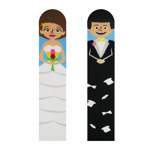 Unisex ponožky Nevesta a ženích HestySocks (veľkosť: 35-38)