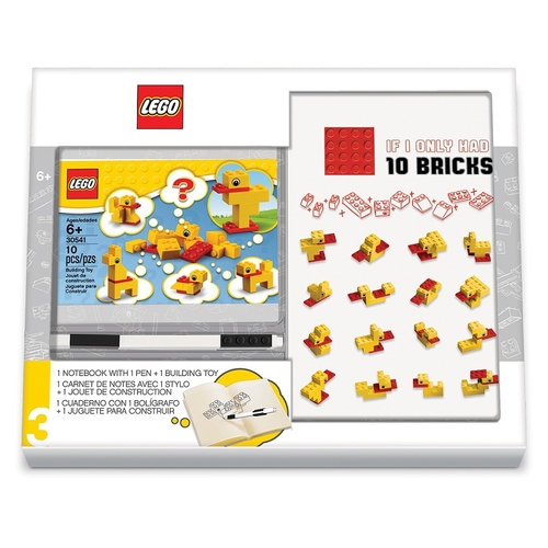Stationery Classic LEGO Kačice zápisník s perom a stavebnicou