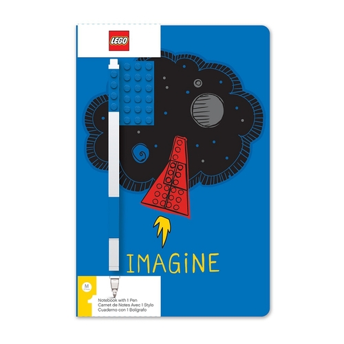 Stationery LEGO Zápisník A5 s modrým perom Imagine