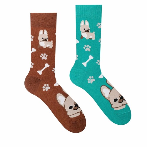 HestySocks Unisex ponožky Buldog HestySocks (veľkosť: 35-38)