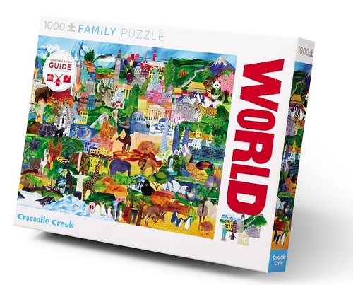 Puzzle Svetová koláž 1000 Crocodile Creek