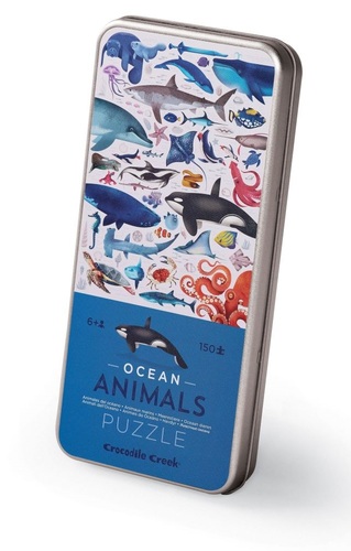 Puzzle v plechovke Morské zvieratá 150 Crocodile Creek