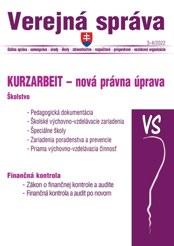 Kniha VS 3-4/2022 – Kurzarbeit, Školstvo