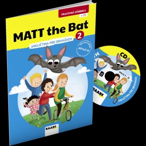 Kniha MATT the Bat 2 - angličtina pre druhákov + CD - pracovná učebnica