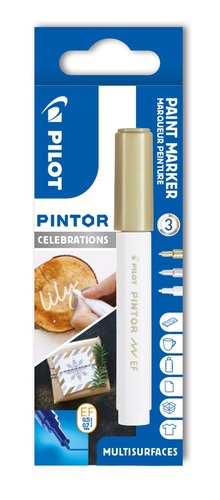 Pilot Pintor Sada Akrylový popisovač 3 ks, (EF) extra tenký, Celebrations