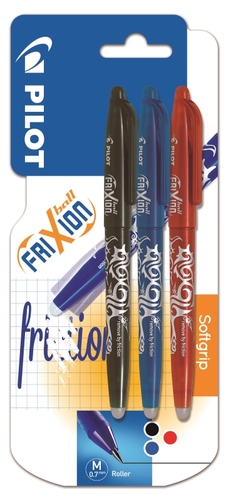 Pilot Sada Roller FriXion Ball 3 ks, 0.7, blister, Čierna, Červená, Modrá
