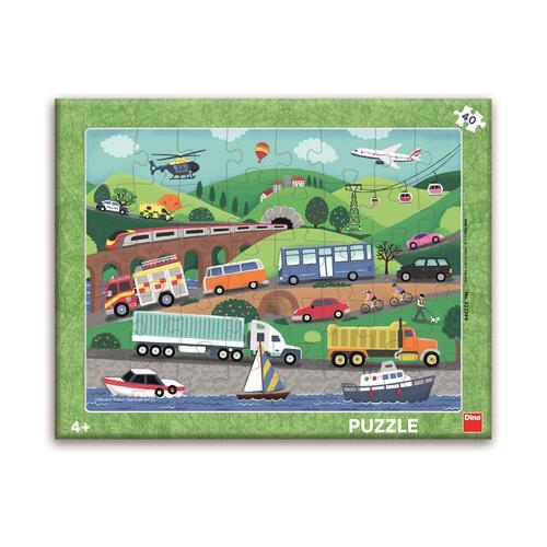 Puzzle 40 Dopravní prostředky deskové
