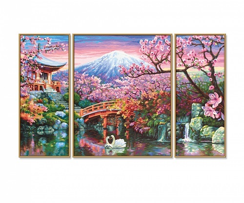 Maľovanie podľa čísel Čerešňové kvety v Japonsku (50x80 cm) Schipper