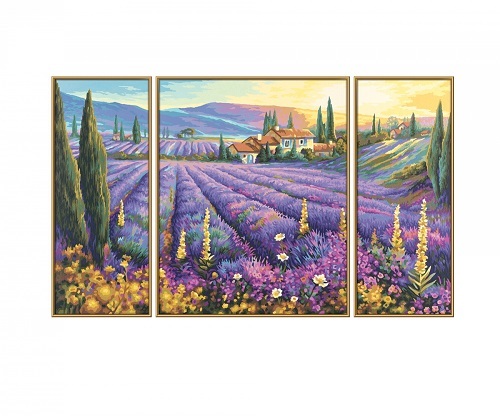 Maľovanie podľa čísel Levanduľové polia (50x80 cm) Schipper